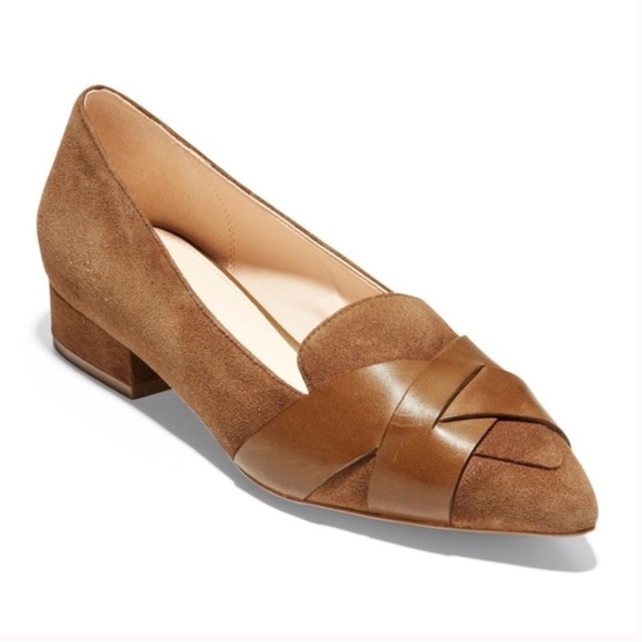 cole haan camila leather skimmer flat